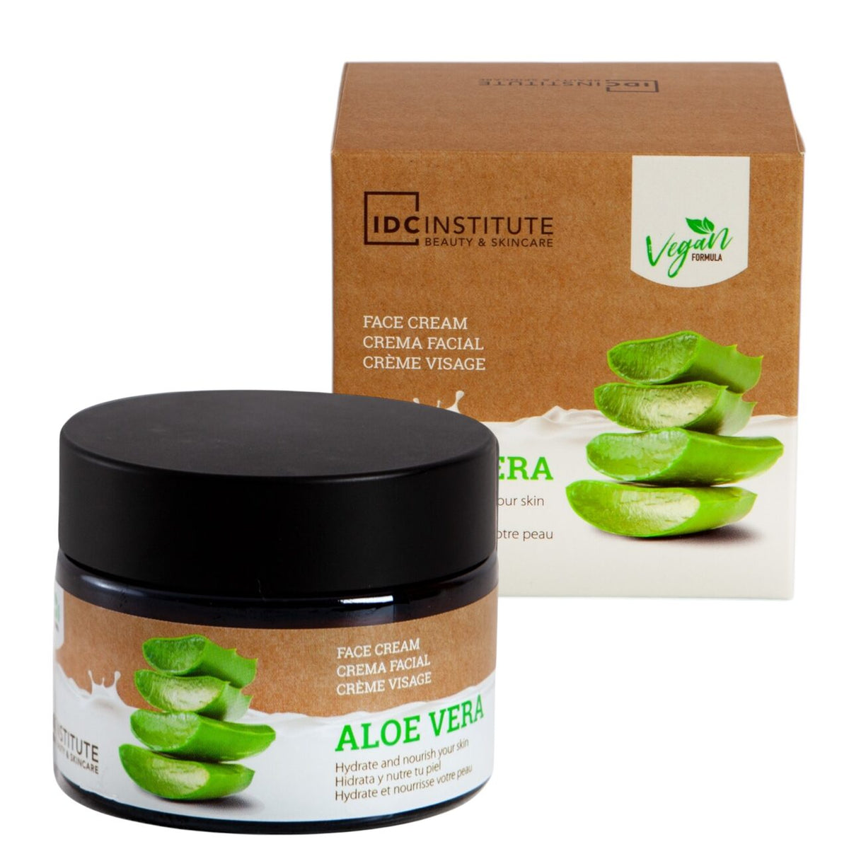 Crema de fata cu aloe vera vegana IDC Institute 42104, 50ml