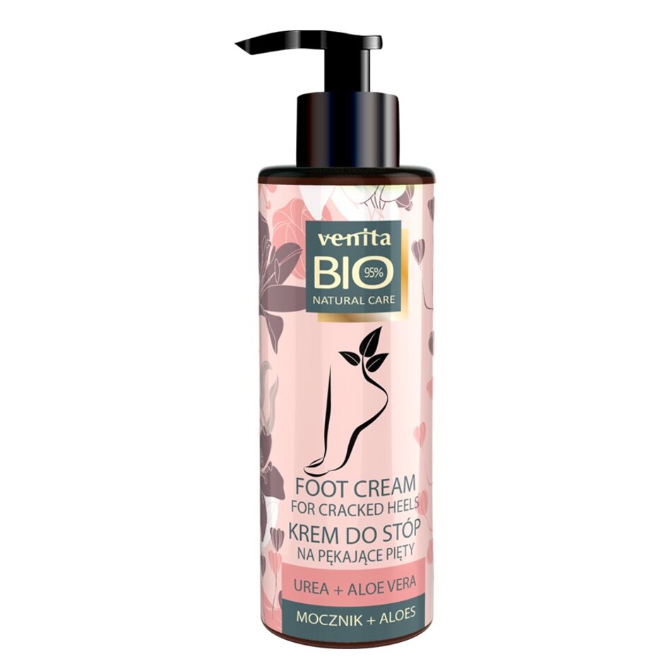 Crema vegana regeneranta pentru calcaie cu uree si aloe vera Venita, 100 ml