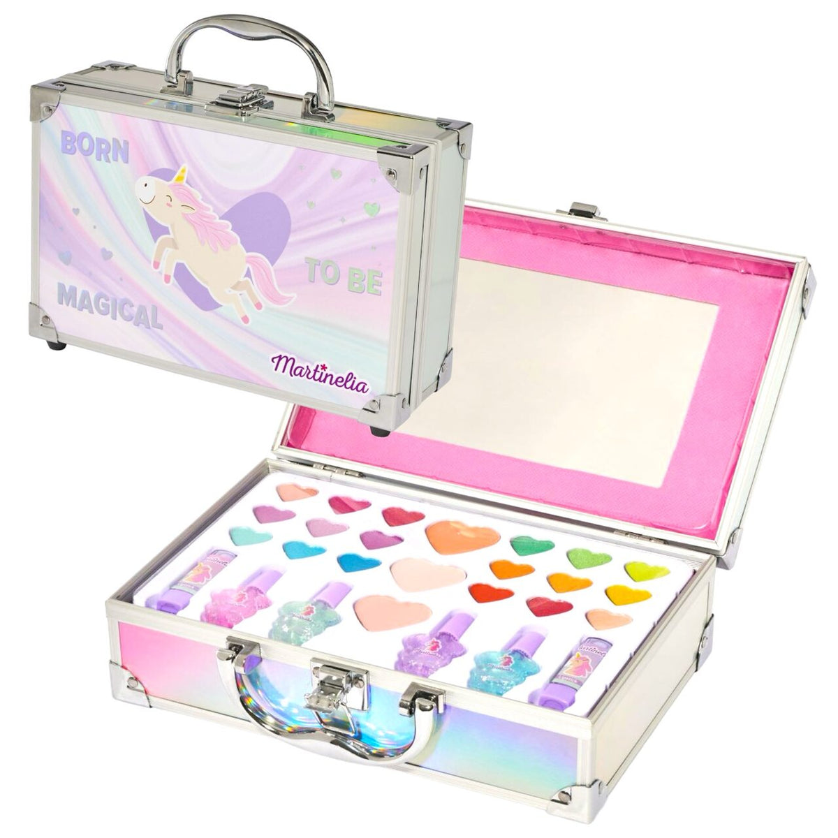 Trusa produse cosmetice pentru copii Martinelia Little Unicorn Perf Traveler Glitter 30656
