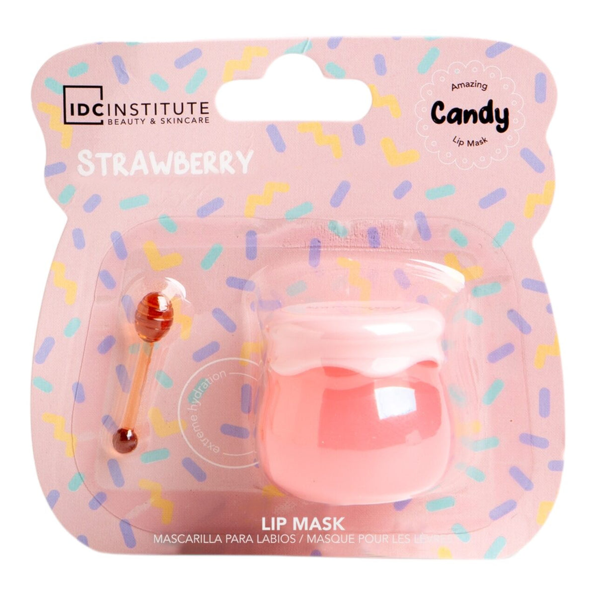 Masca de buze cu aroma de capsuni Candy IDC Institute 68114S, 6 g