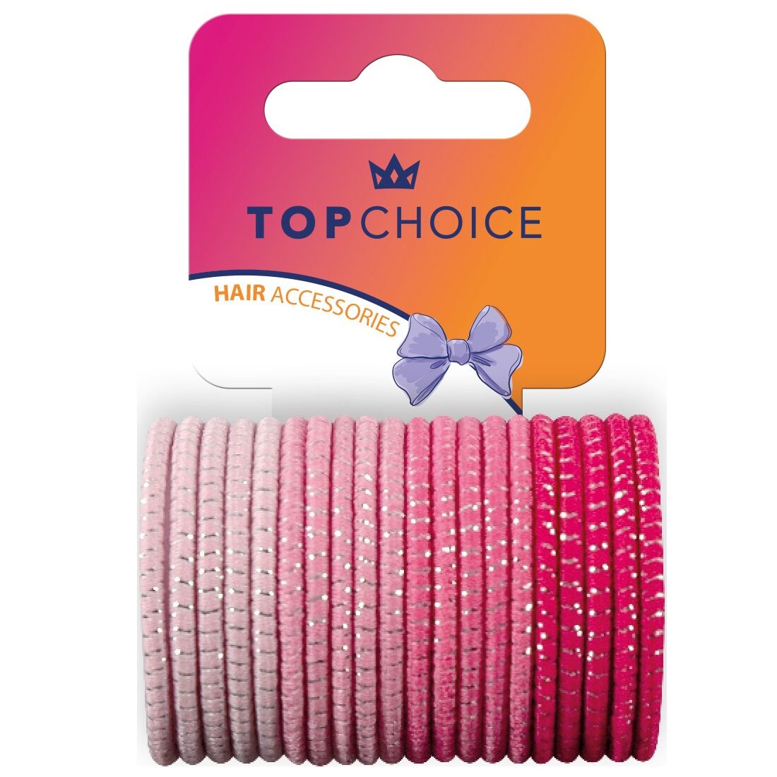 Set 20 de bucati elastic de par Top Choice 22395