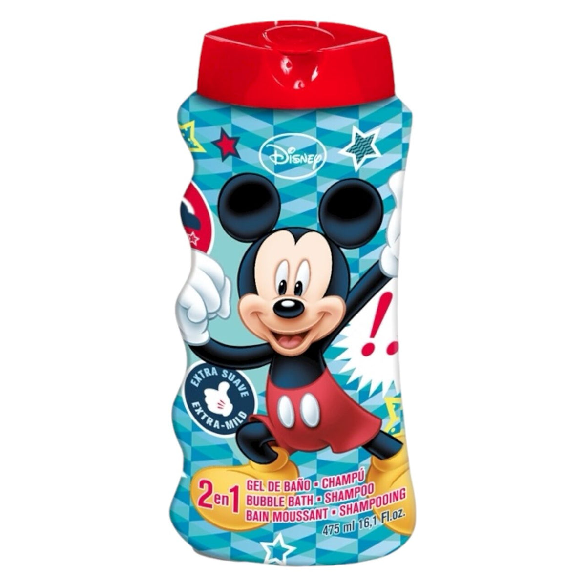 Gel de dus si Sampon 2 in 1, Mickey Mouse, 475 ml