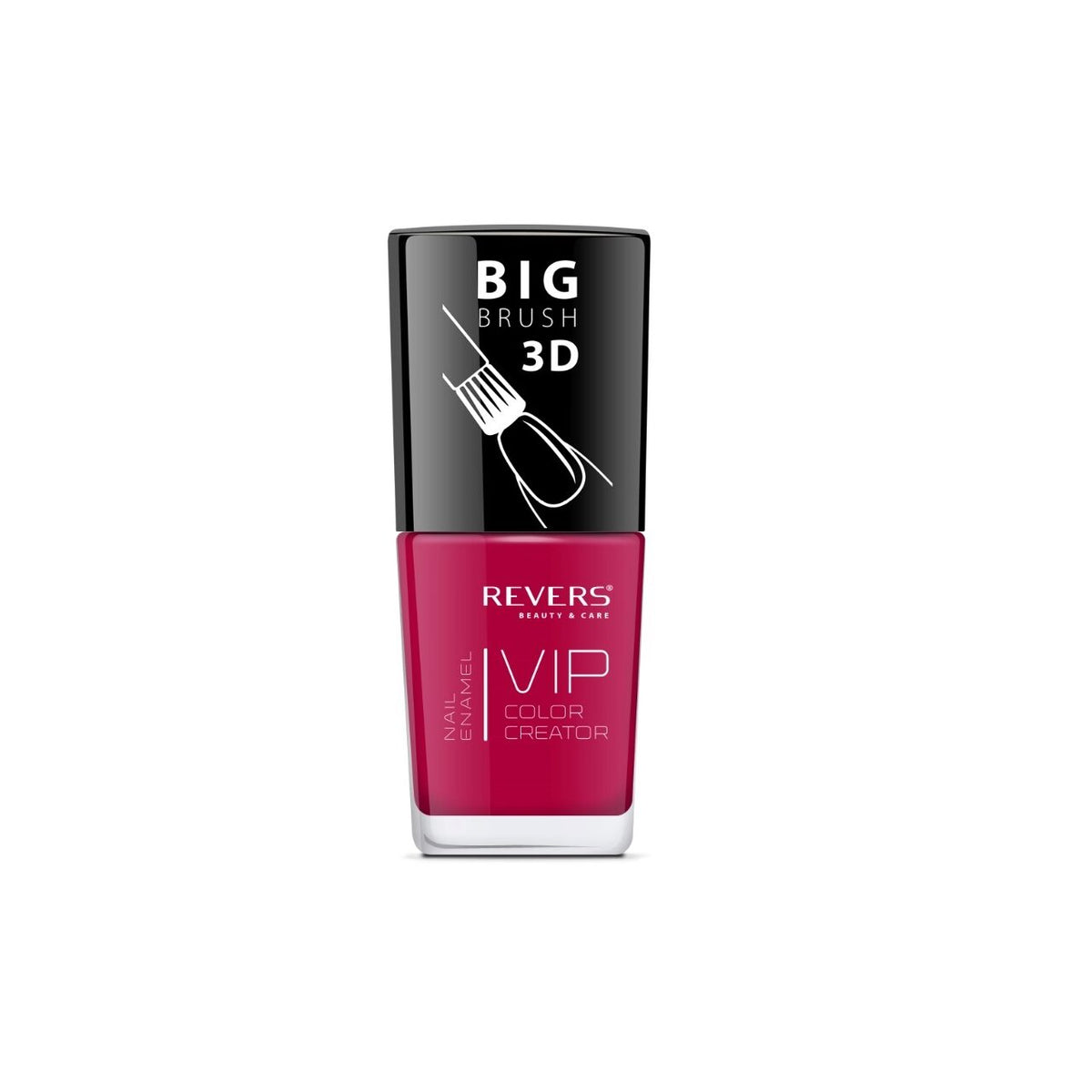 Lac de unghii Vip, 3D, Revers, rosu, 12 ml, Nr 015 - Lucios