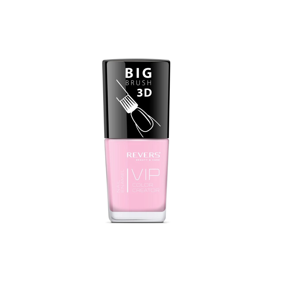 Lac de unghii Vip, 3D, Revers, roz nude, Lucios, 12 ml, Nr 025