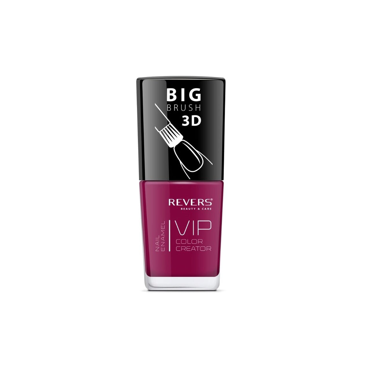 Lac de unghii Vip, 3D, Revers, rosu inchis, 12 ml, Nr 034 - Lucios