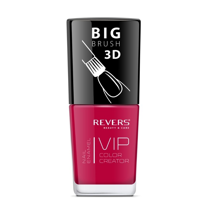 Lac de unghii Vip, 3D, Revers, rosu inchis, 12 ml, Nr 084 - Lucios