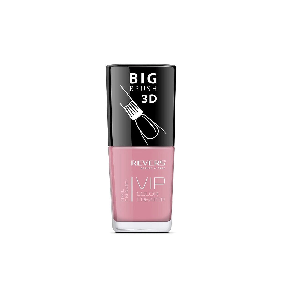 Lac de unghii Vip, 3D, Revers, roz intens, Lucios, 12 ml, Nr 100