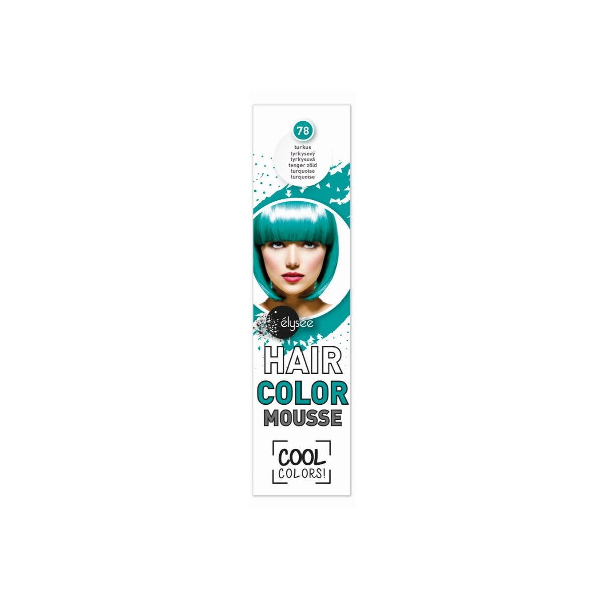 Spuma Coloranta pentru Par, Elisee, Nr.78, Turquoise, turcoaz