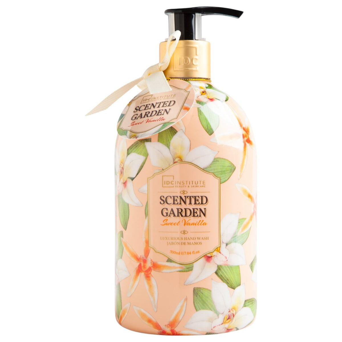 Sapun lichid cu dispenser si extract de vanilie Scented Garden IDC Institute 40195, 500ml