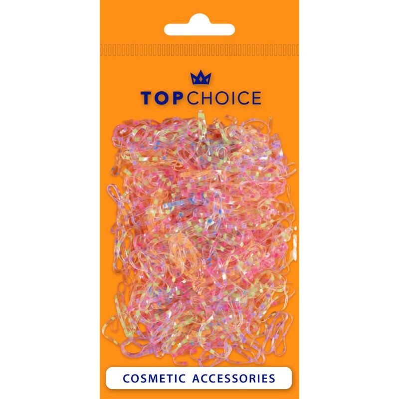 Set 500 elastice silicon multicolor Top Choice 26959