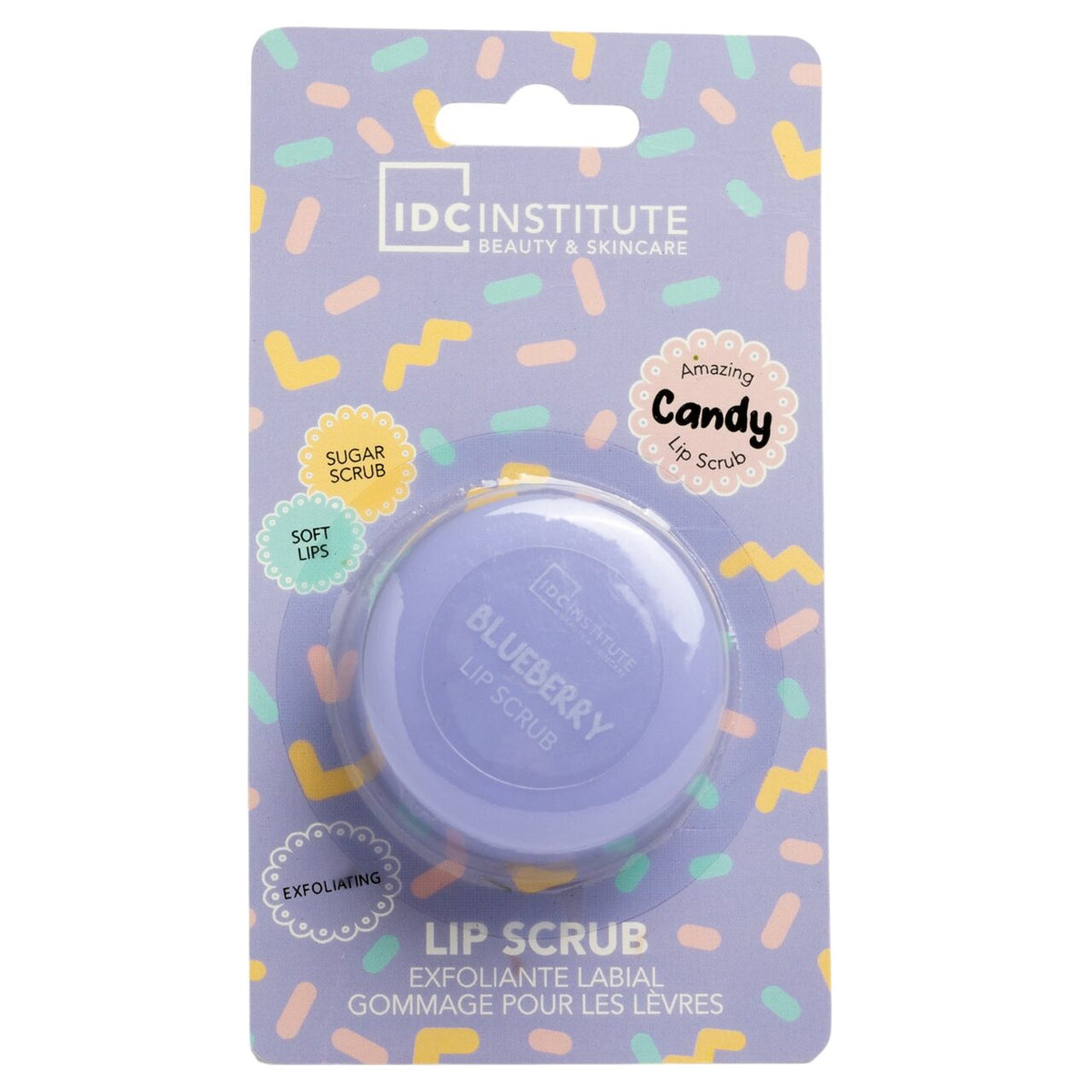 Scrub de buze Candy Sugar 12207 cu aroma de afine, IDC Institute