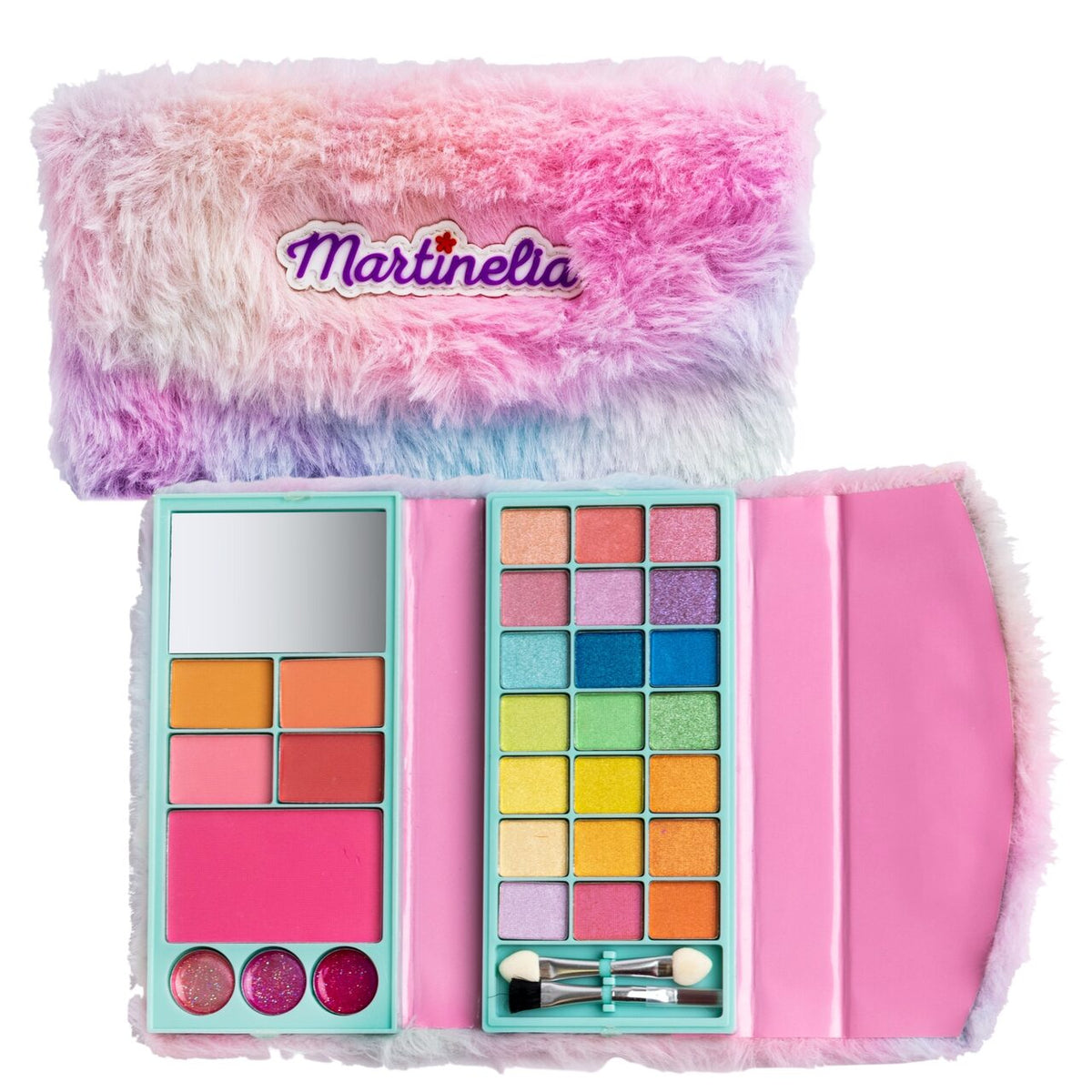 Paleta de machiaj pentru fetite tip portofel, Circus Furry 12142, Martinelia