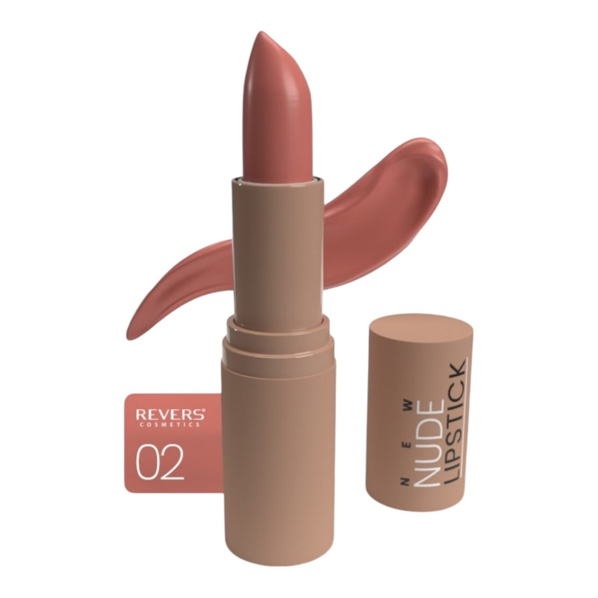 Ruj de buze Revers, New Nude Lipstick 02, nude natural, 4 g