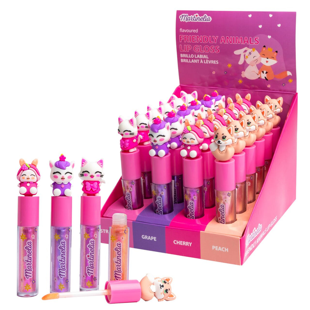 Luciu de buze Friendly Animals, 44108, Set 24, Martinelia