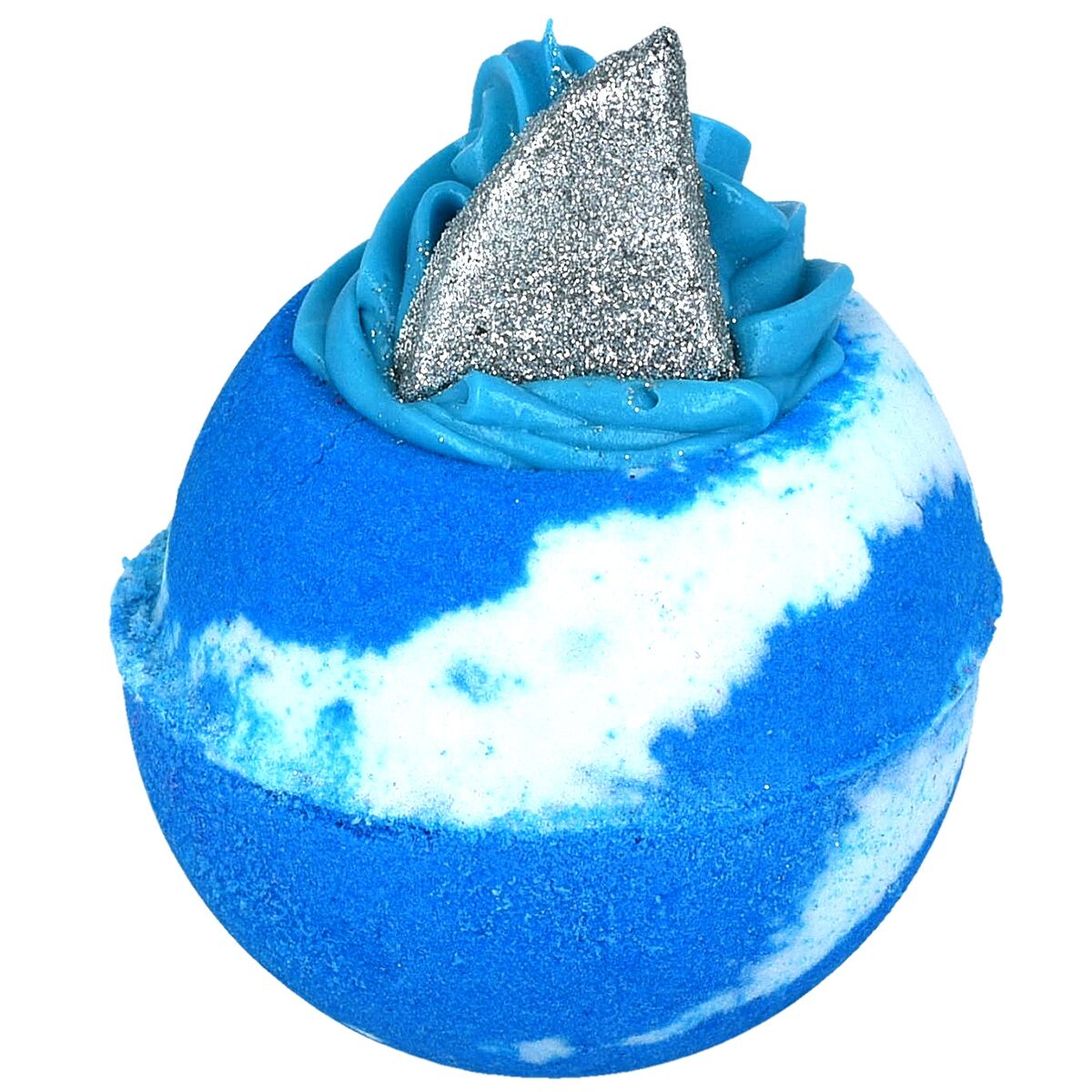 Bomba de baie handmade, cu figurina, Shark Attack Bath Blaster 160g, Bomb Cosmetics