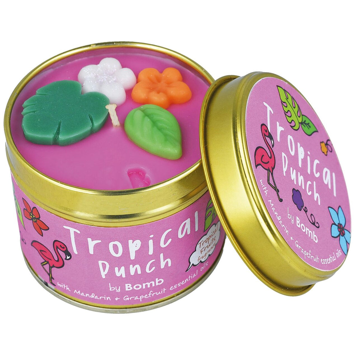 Lumanare parfumata 180g Tropical Punch (Cutie metalica), Bomb Cosmetics