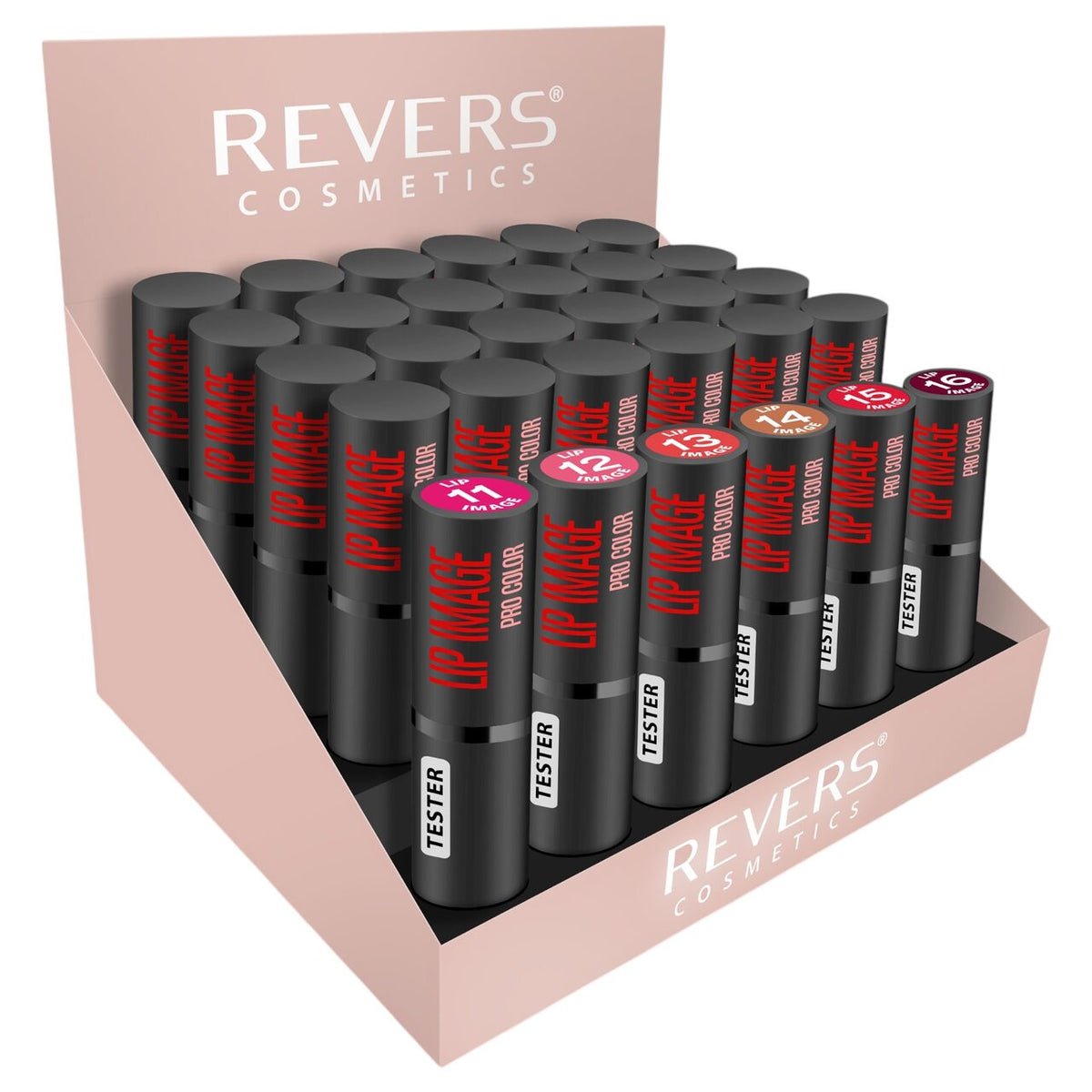 Set 24 bucati Ruj de buze Lip Image, Revers, cu testere