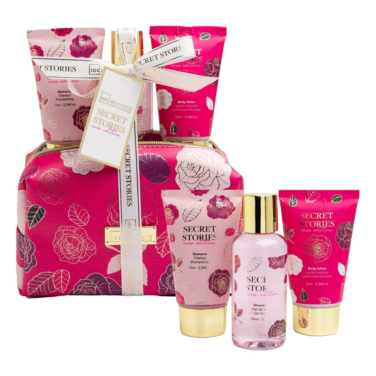 Set ingrijire corporala Secret Stories, Rose Edition, IDC Institute 42294