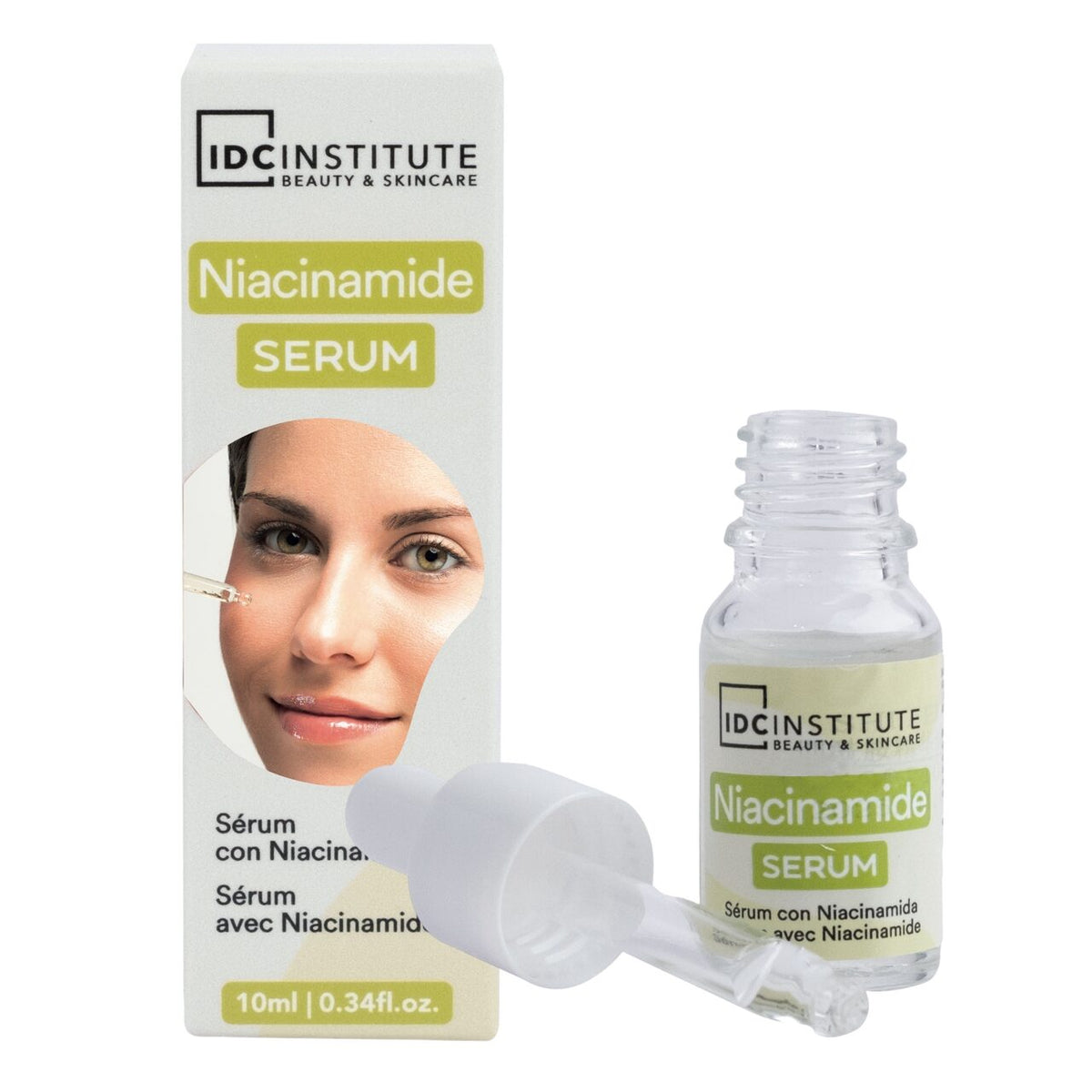 Ser cu Niacinamide- ten uniform & pori estompați, 10ml, IDC Institute, 90282