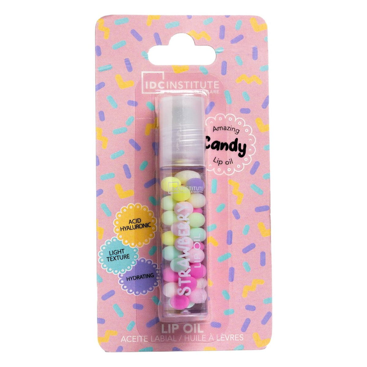 Ulei de buze Candy Strawberry, 12208, IDC Institute, 3 ml, aroma de capsuni