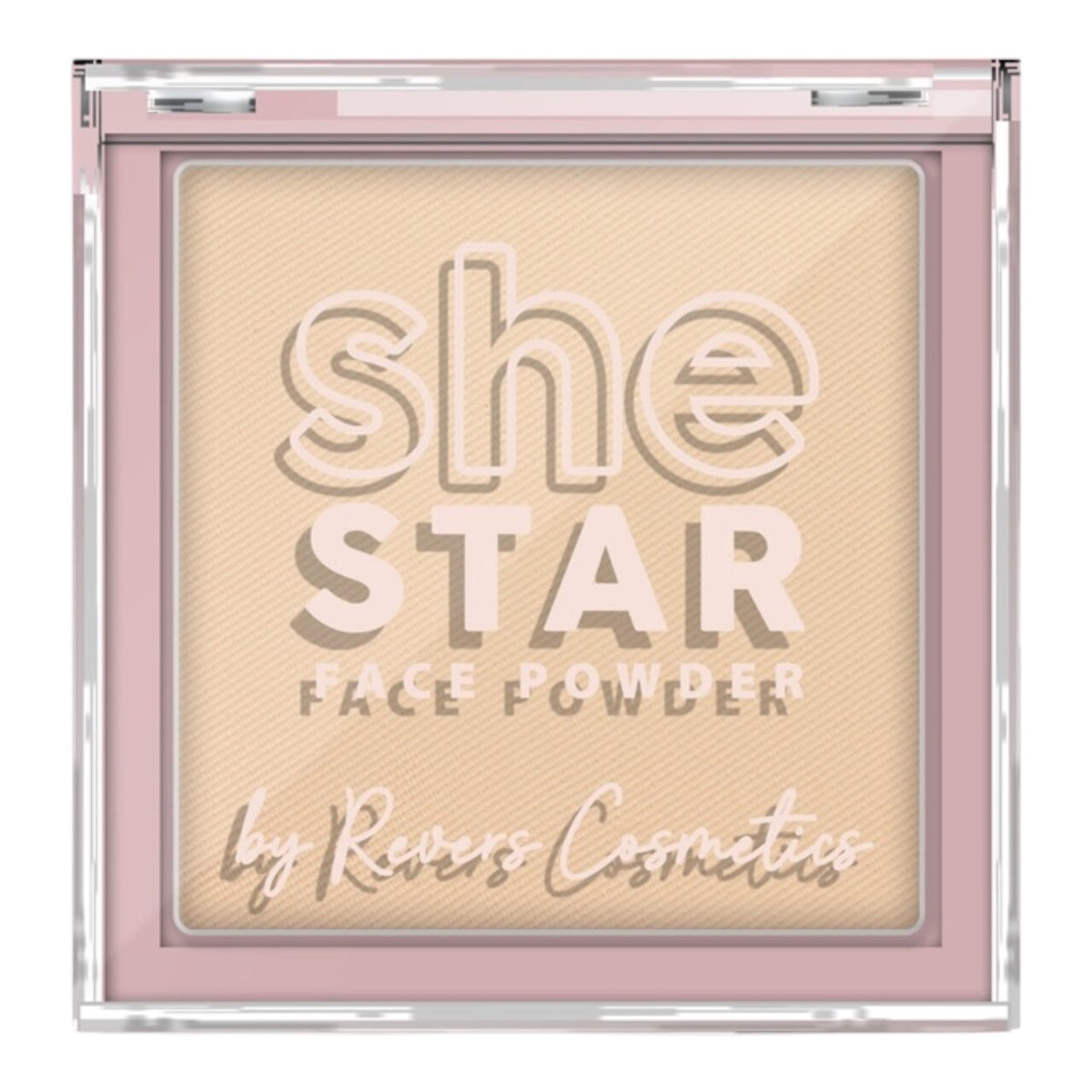 Pudră compactă She Star nr. 1 Natural, Revers, 10 g