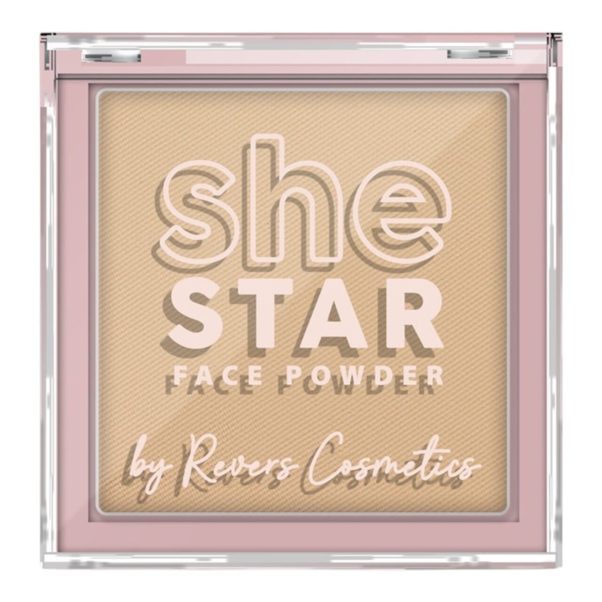 Pudră compactă She Star nr. 5 Almond, Revers, 10 g
