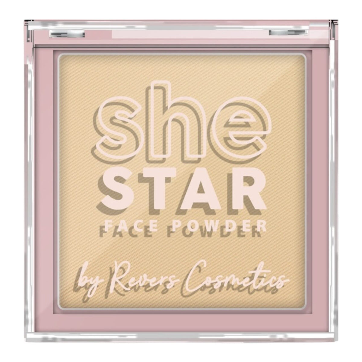 Pudră compactă She Star nr. 2 Vanilla, Revers, 10 g