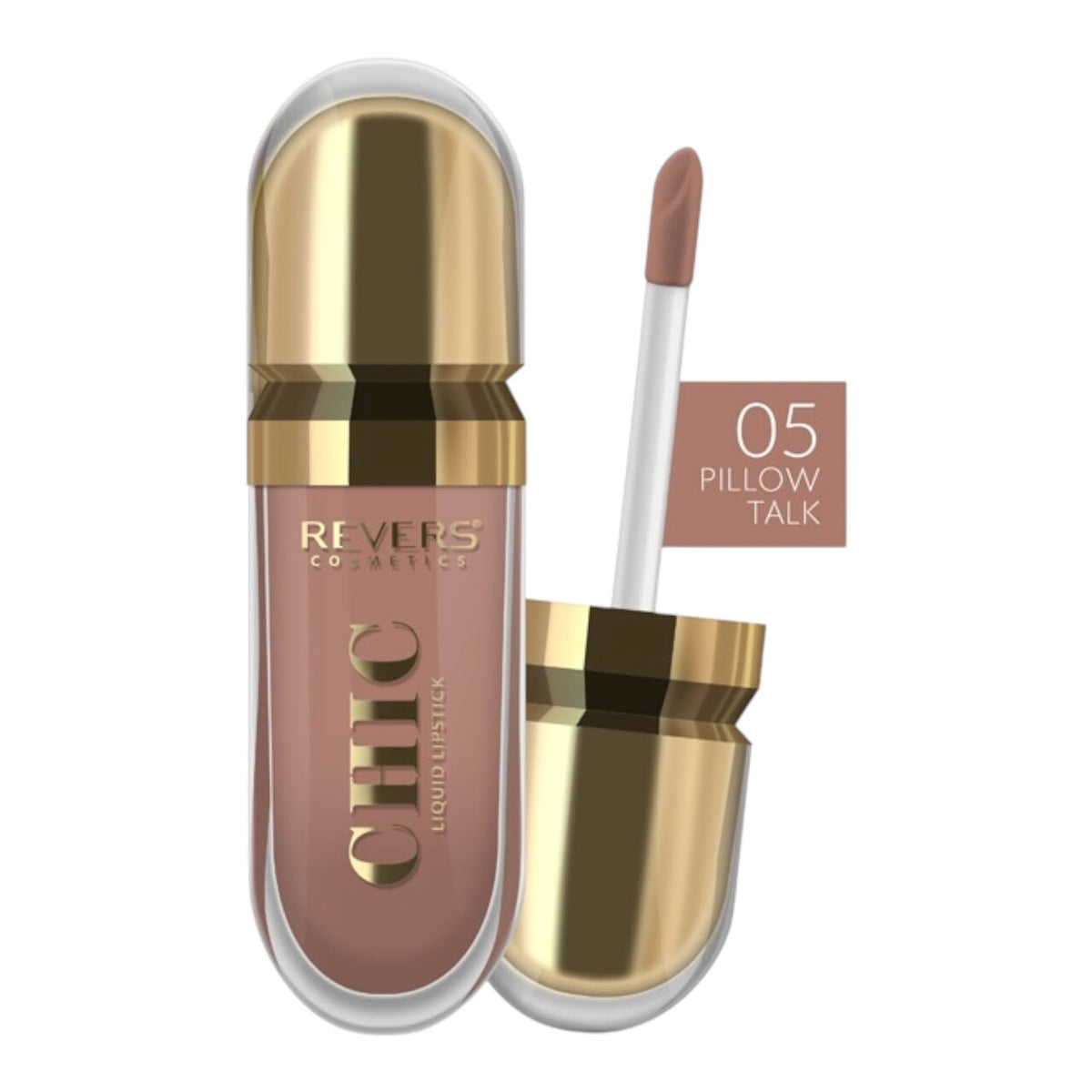 Ruj lichid Chic nr 5 Pillow Talk, Revers, 7,5 ml
