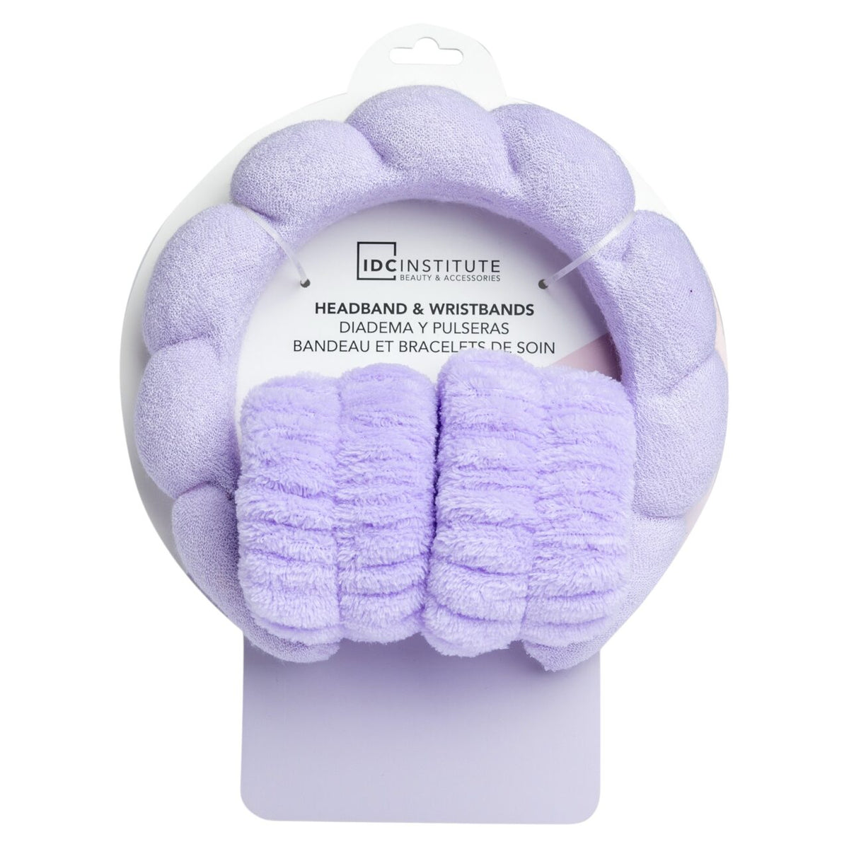 Set bentită și manșete Skincare lila, IDC Institute, 44137