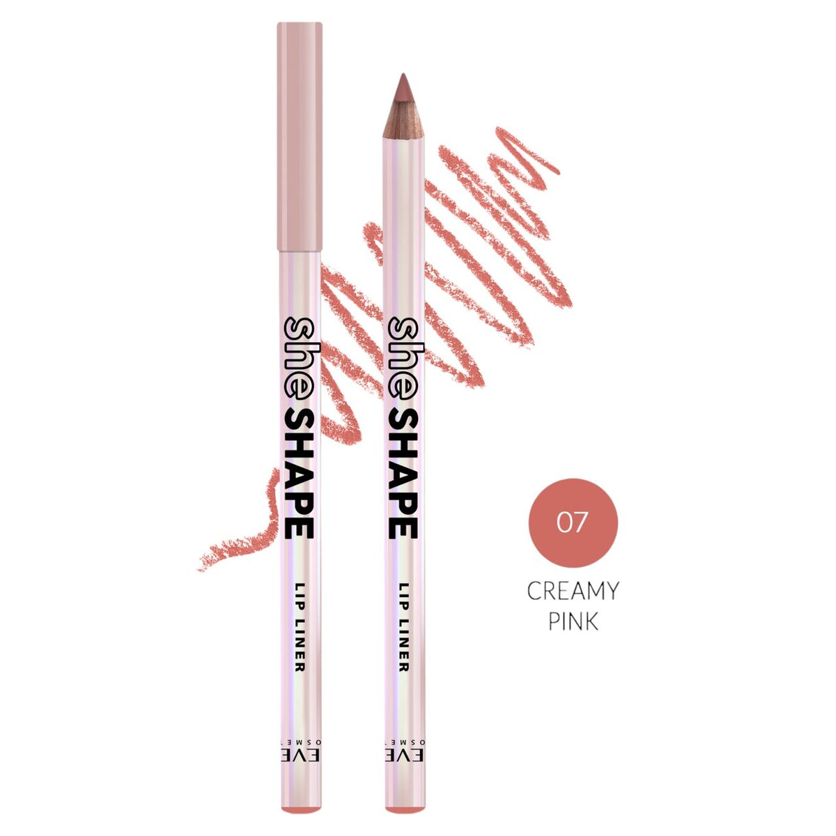 Creion contur de buze She Shape, Revers, Nr 07 Creamy Pink 1.8g