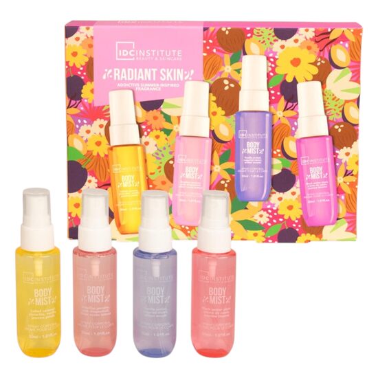 Set 4 Body Mist Collection, Radiant Skin, IDC Institute, 35271, 4 × 30ml