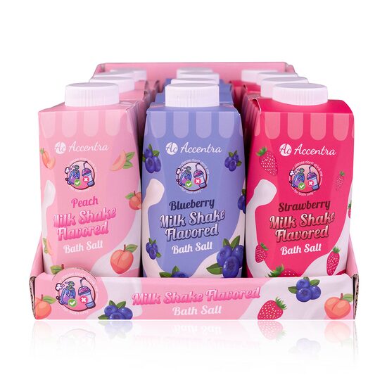 Set sare de baie Milk Shake Collection, Accentra, 3562921, 12x200g