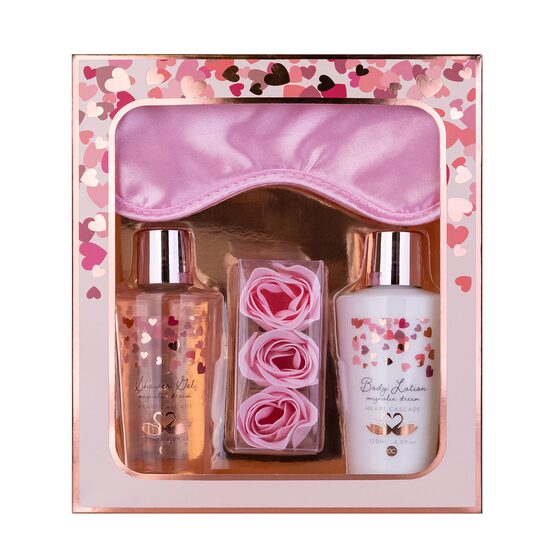 Set cadou de baie Accentra Heart Cascade Magnolia Dream, 6051362