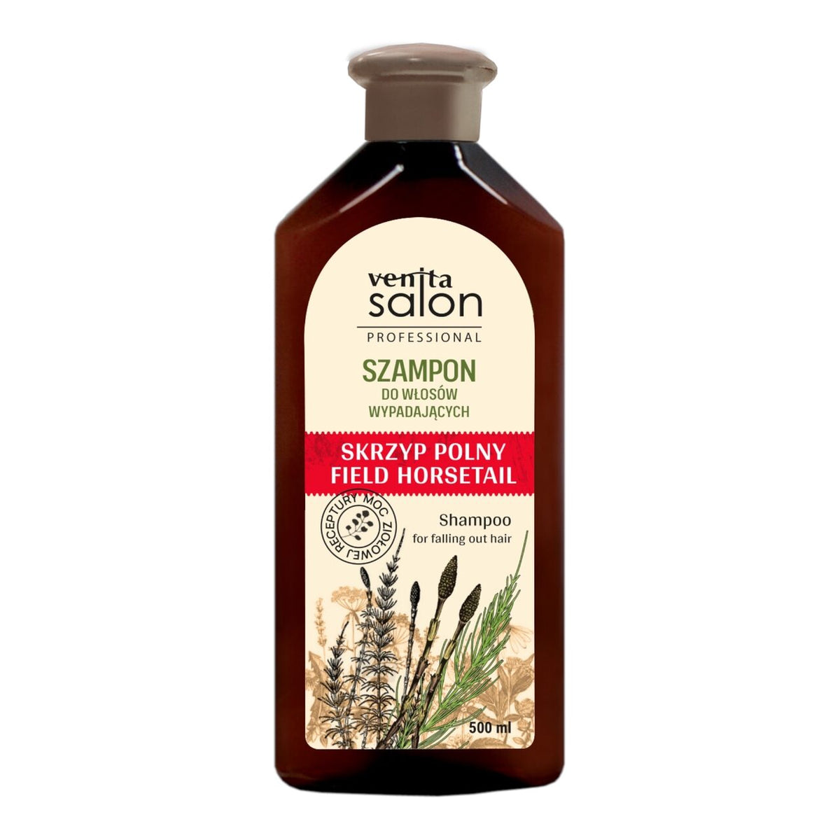 Sampon Herbal, cu Extract de Coada Calului, Salon Professional, impotriva caderii parului, Venita, 500ml