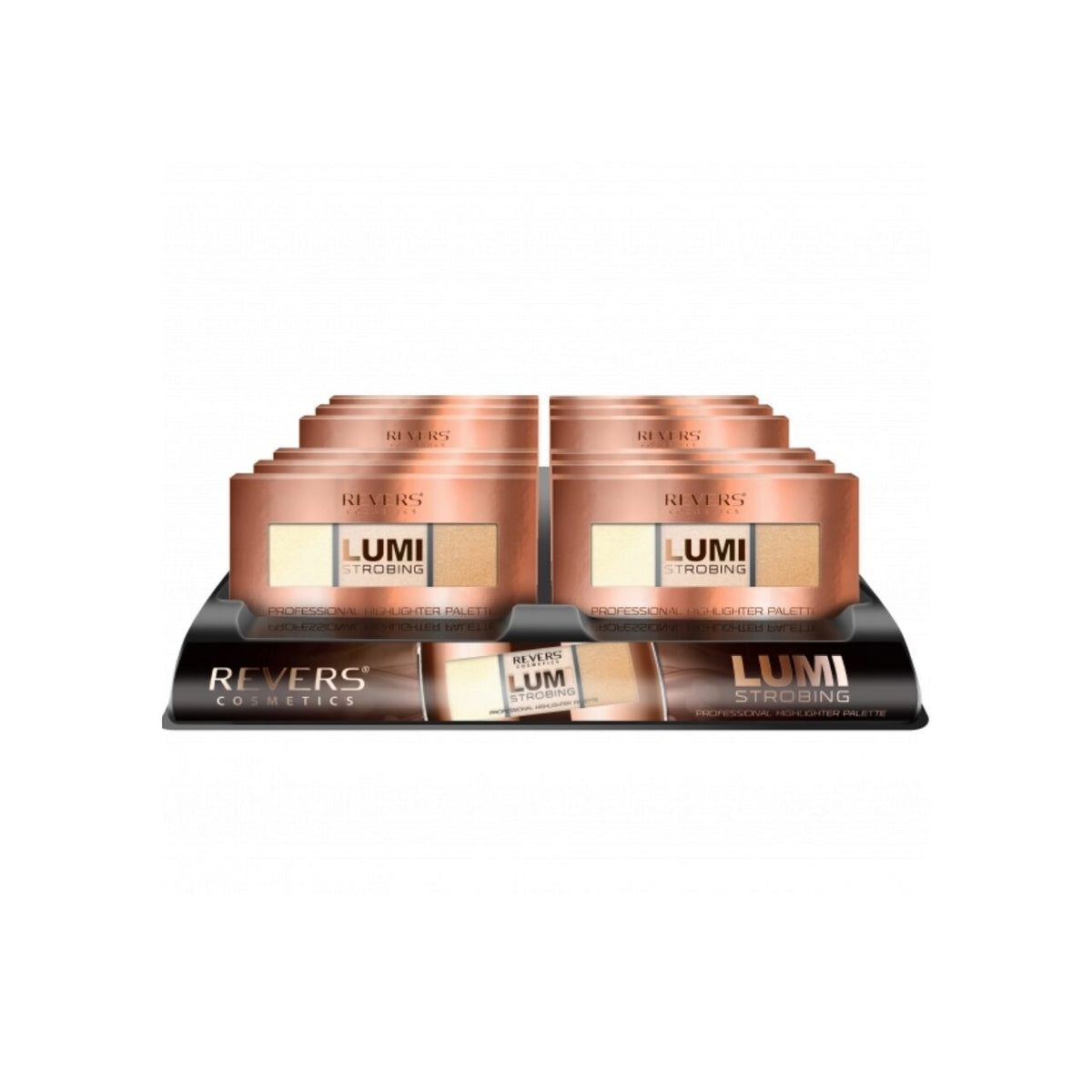 Set 12 bucati Paleta iluminator Lumi Strobing Professional, Revers, 12,5 g