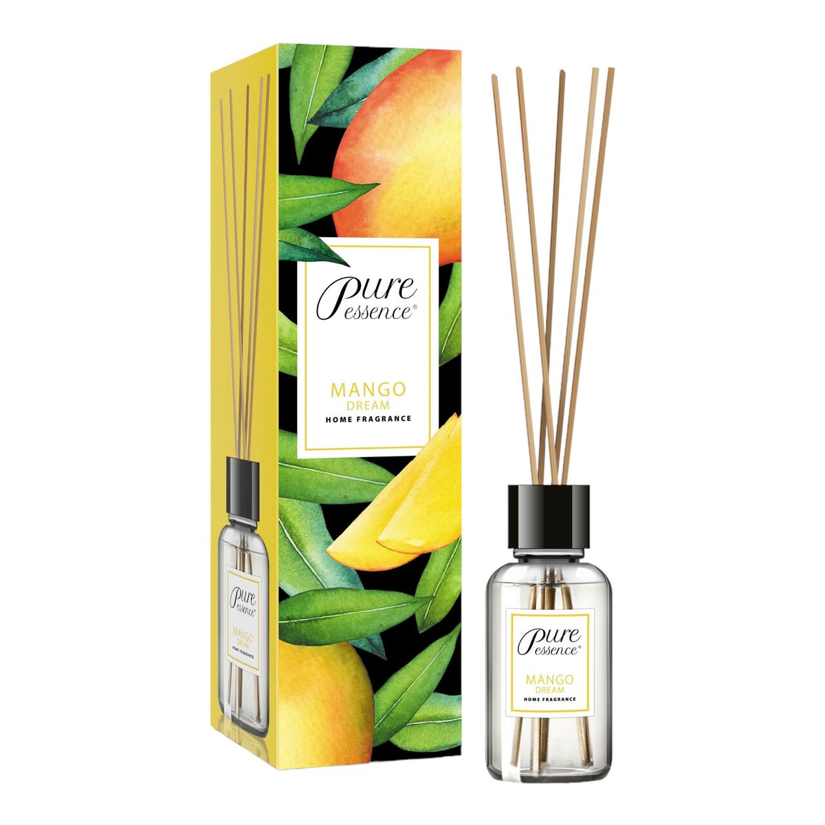 Difuzor cu betisoare parfumate Pure Essence, Mango, Revers, 25 ml