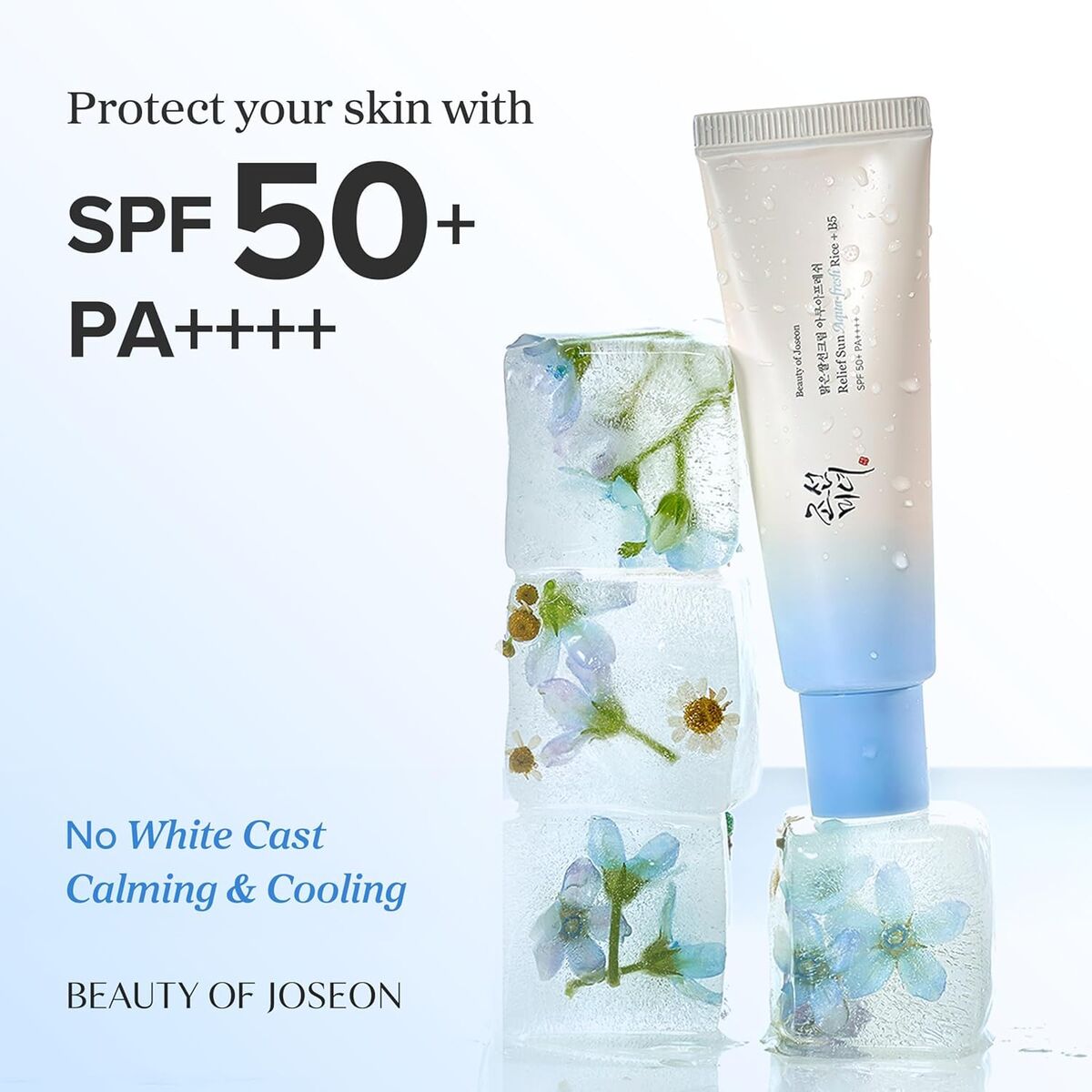 Beauty Of Joseon, Relief Sun Aqua-Fresh, Rice & B5, Sun Protection, Cream, For Face, SPF 50+, 50 ml
