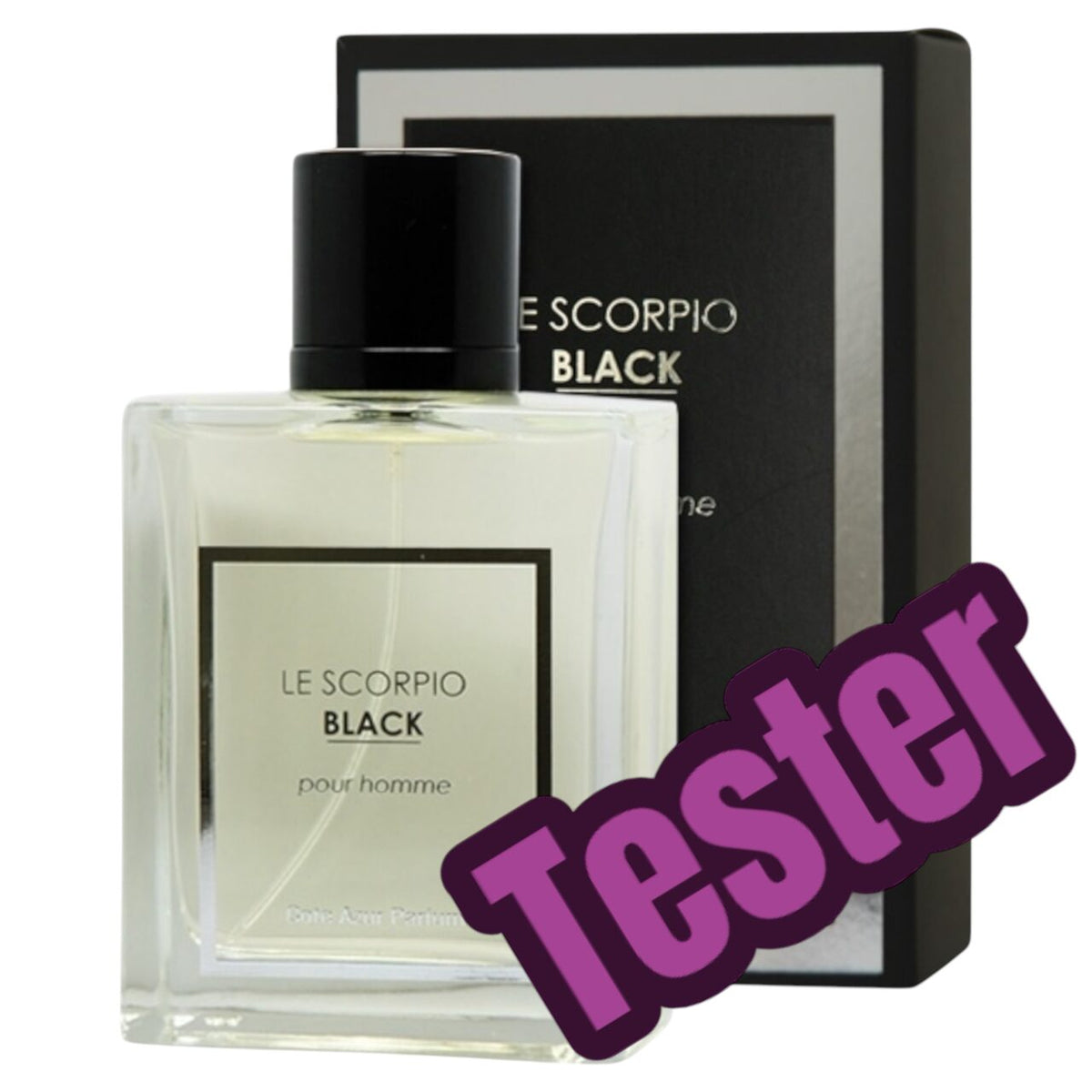 Tester Apa de toaleta Cote d'Azur, Le Scorpio Black, Barbati, 100ml