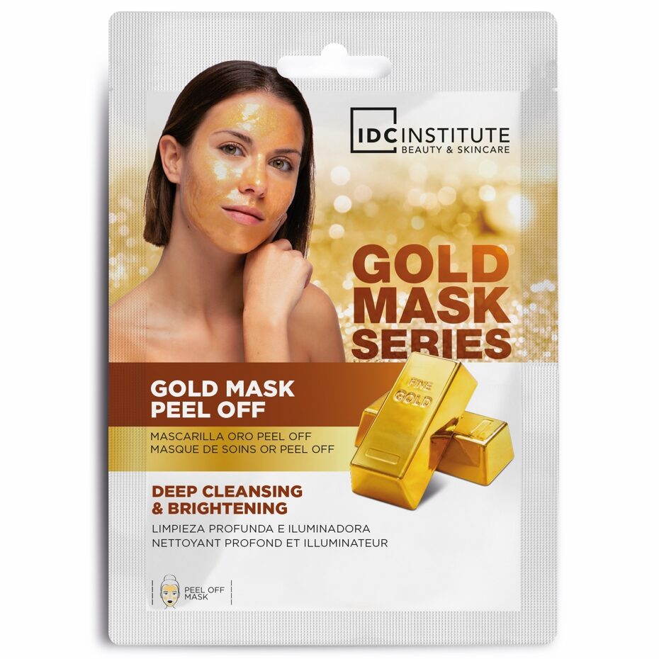 Masca faciala peel-off cu efect de stralucire si anti-imbatranire Gold collagen IDC Institute 3430, 15 g
