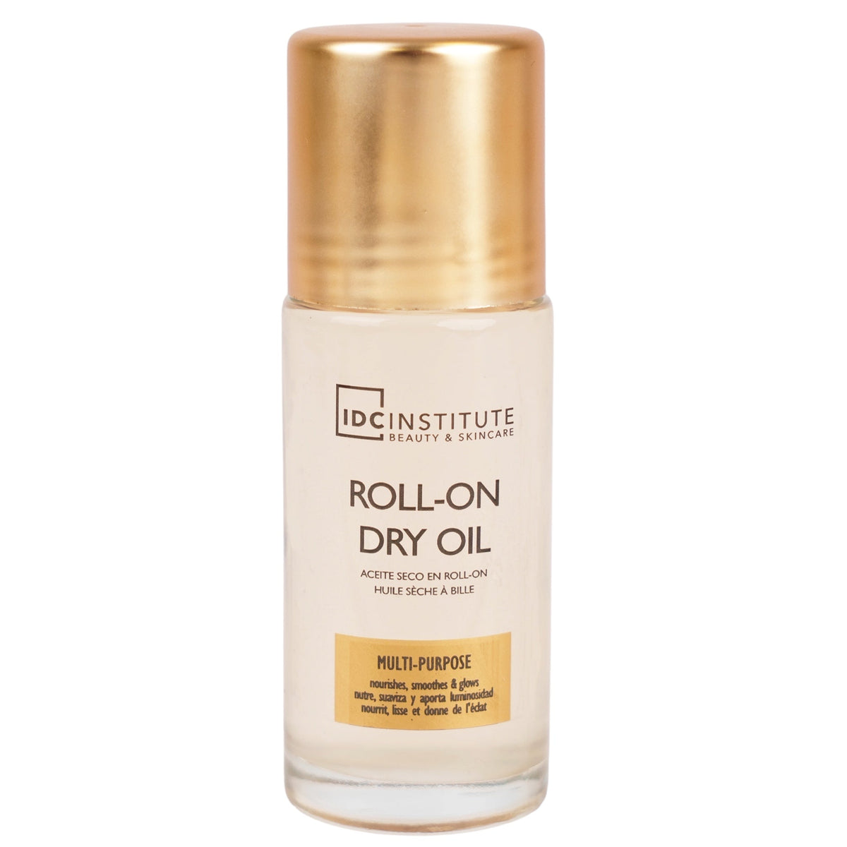 Ulei uscat pentru corp, pentru hidratare, catifelare si luminozitate, Roll-On Dry Oil, IDC Institute, 26172, 50 ml