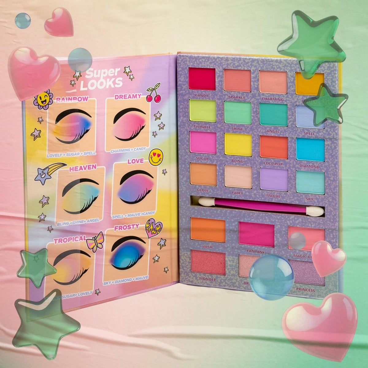 Paleta de machiaj Ultimate Glam Super Girl, Martinelia, 85414