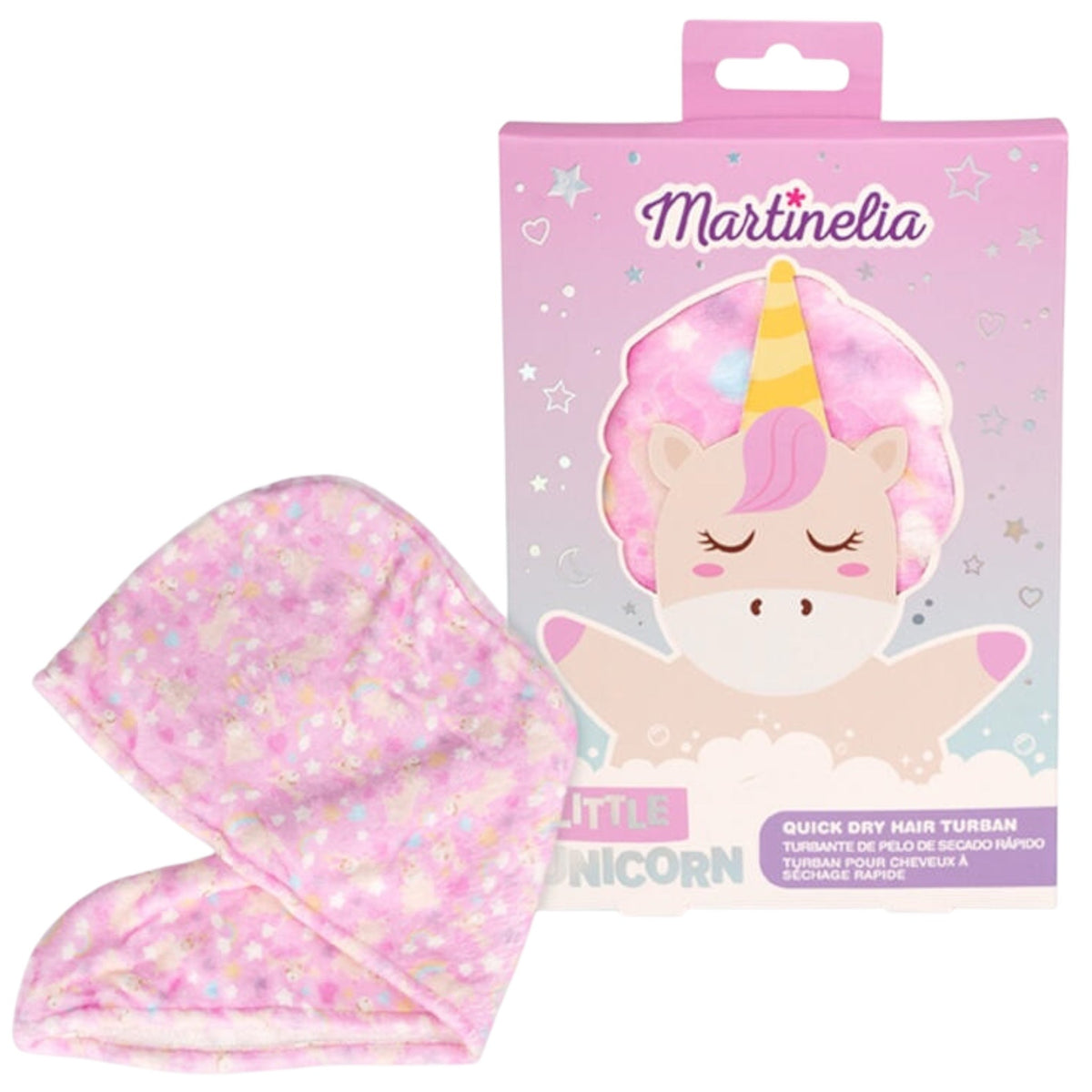 Little Unicorn Turban de par cu uscare rapida, Martinelia, 90278
