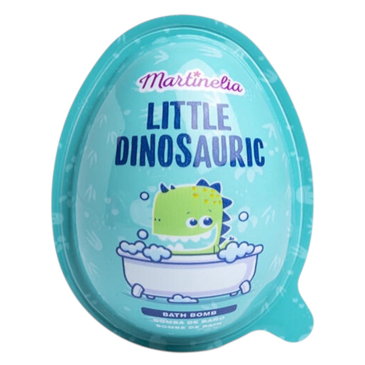 Bila efervescenta de baie Little Dinorassic Surprise Bath Bomb Martinelia 99587, albastru, 140 g
