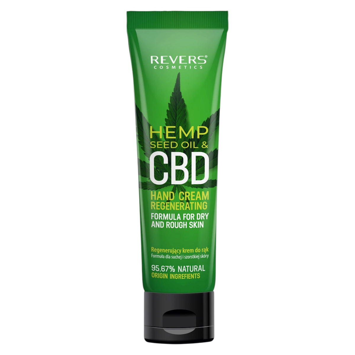 Crema regeneranta pentru maini, cu ulei de canepa CBD, Revers, 100ml