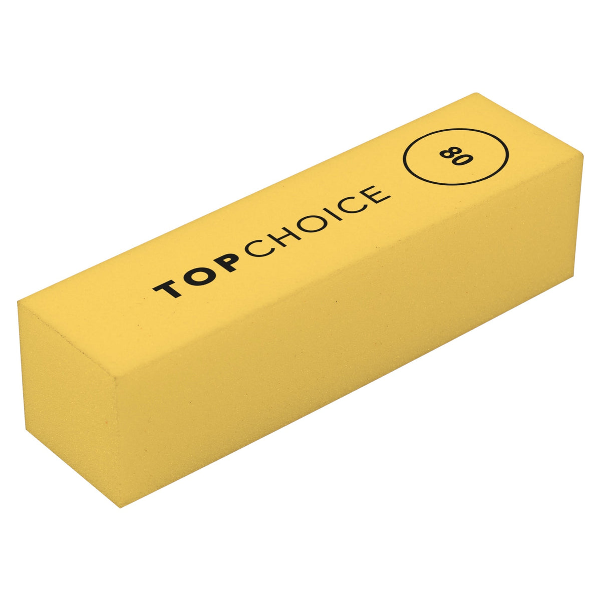 Buffer pentru unghii cu abrazivitate 80, Top Choice 70808, galben