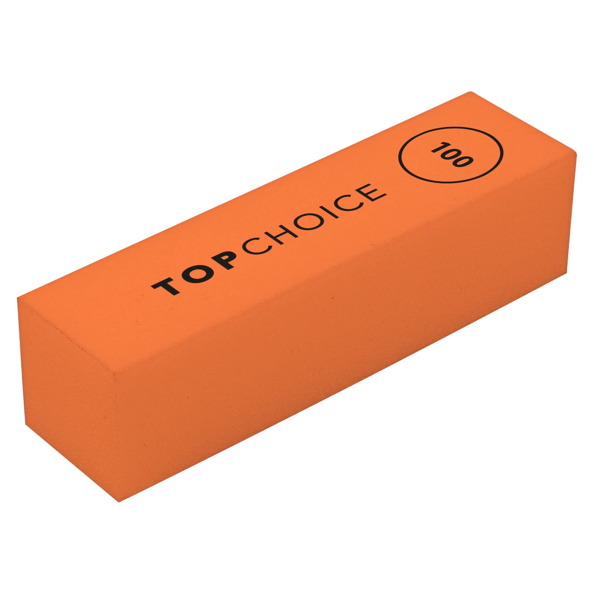 Buffer pentru unghii cu abrazivitate 100, Top Choice 70815, portocaliu