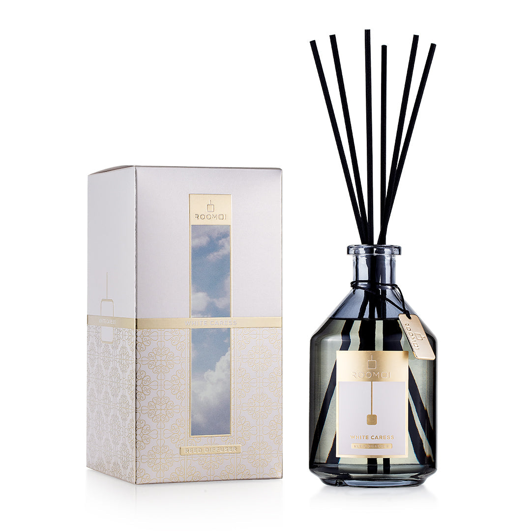 Difuzor cu betisoare parfumate Roomoi, White Caress, 500ml