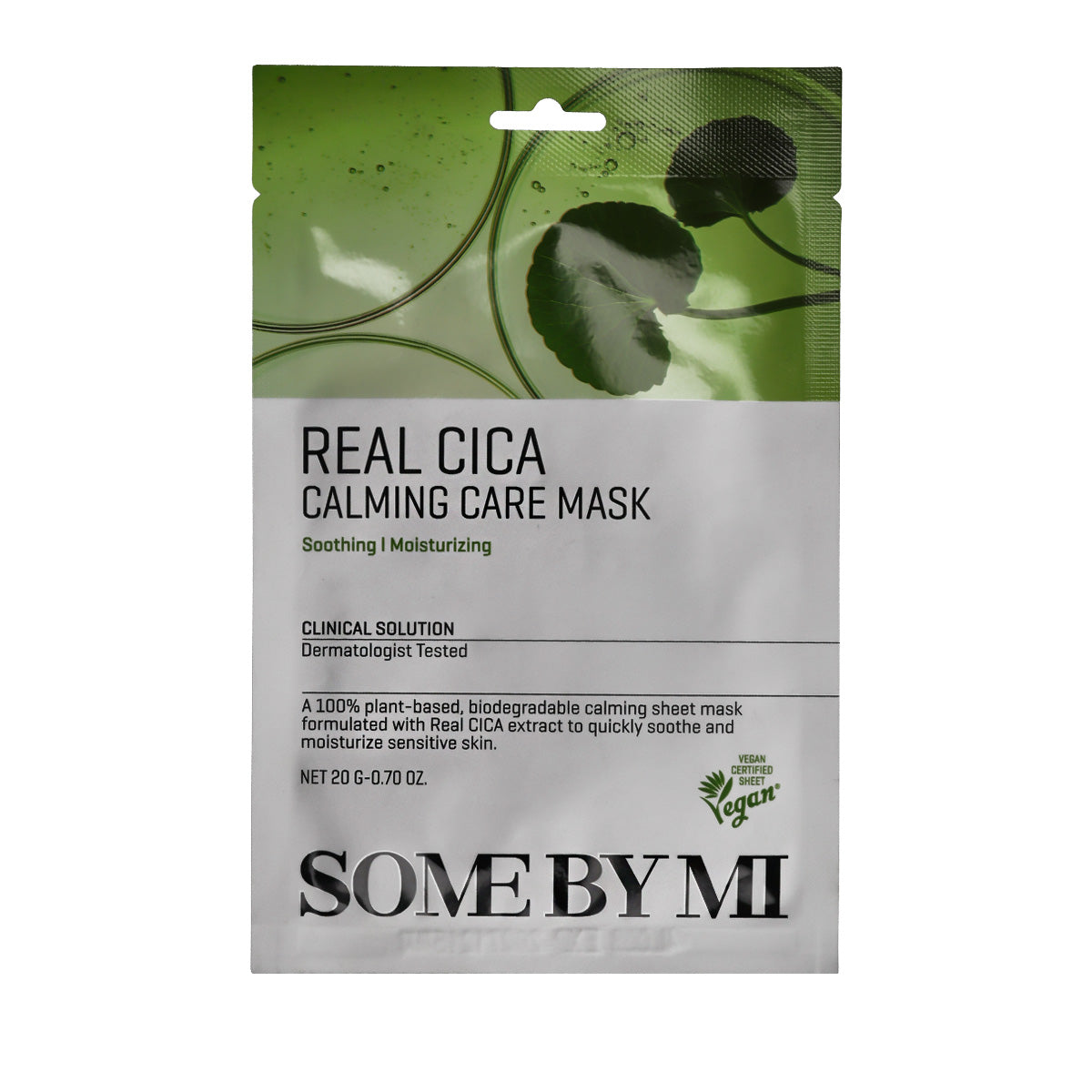 Some By Mi, Real Cica, Calming, Sheet Mask, For Face, 20 g
