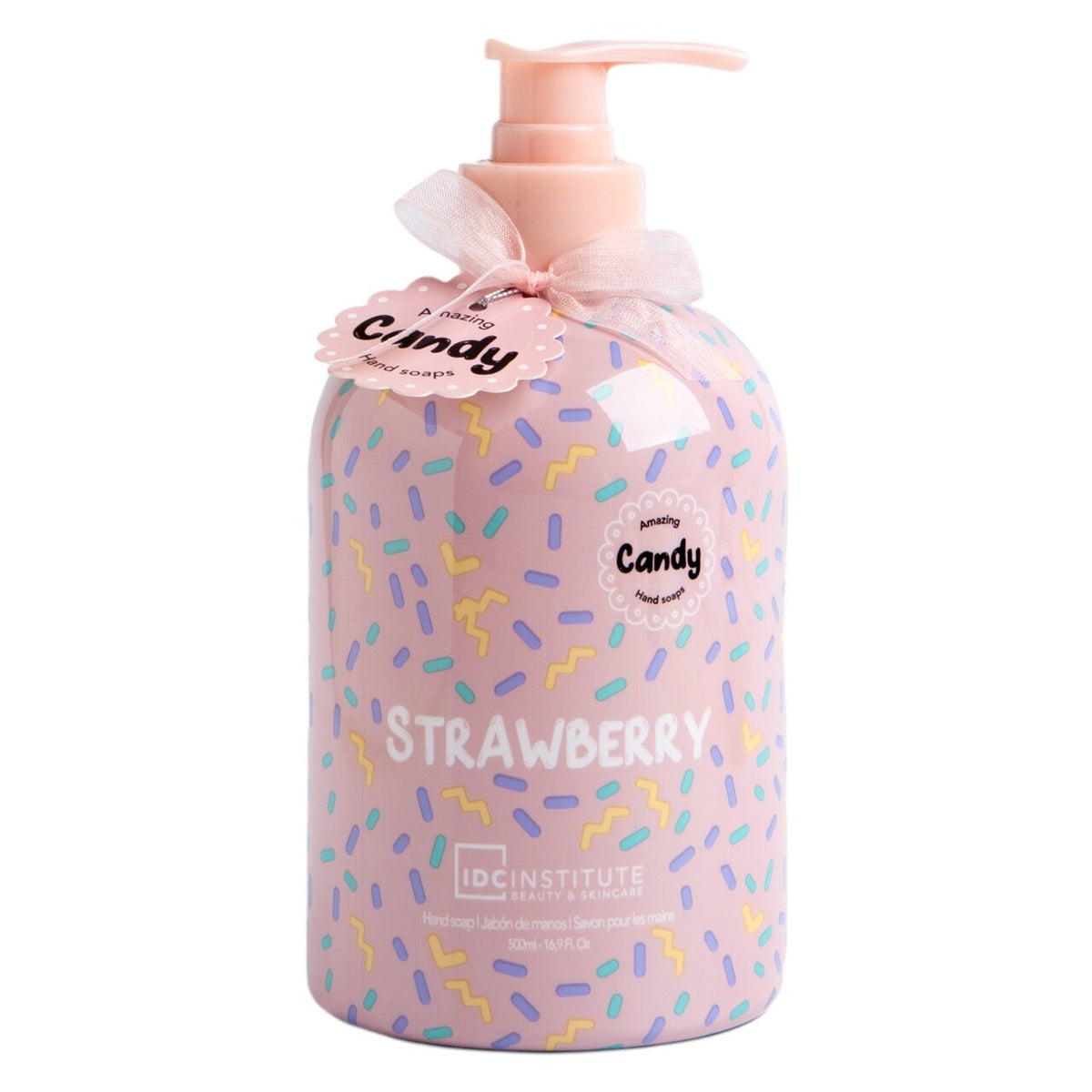 Sapun lichid cu aroma de capsuni Candy IDC Institute 42110, 500 ml