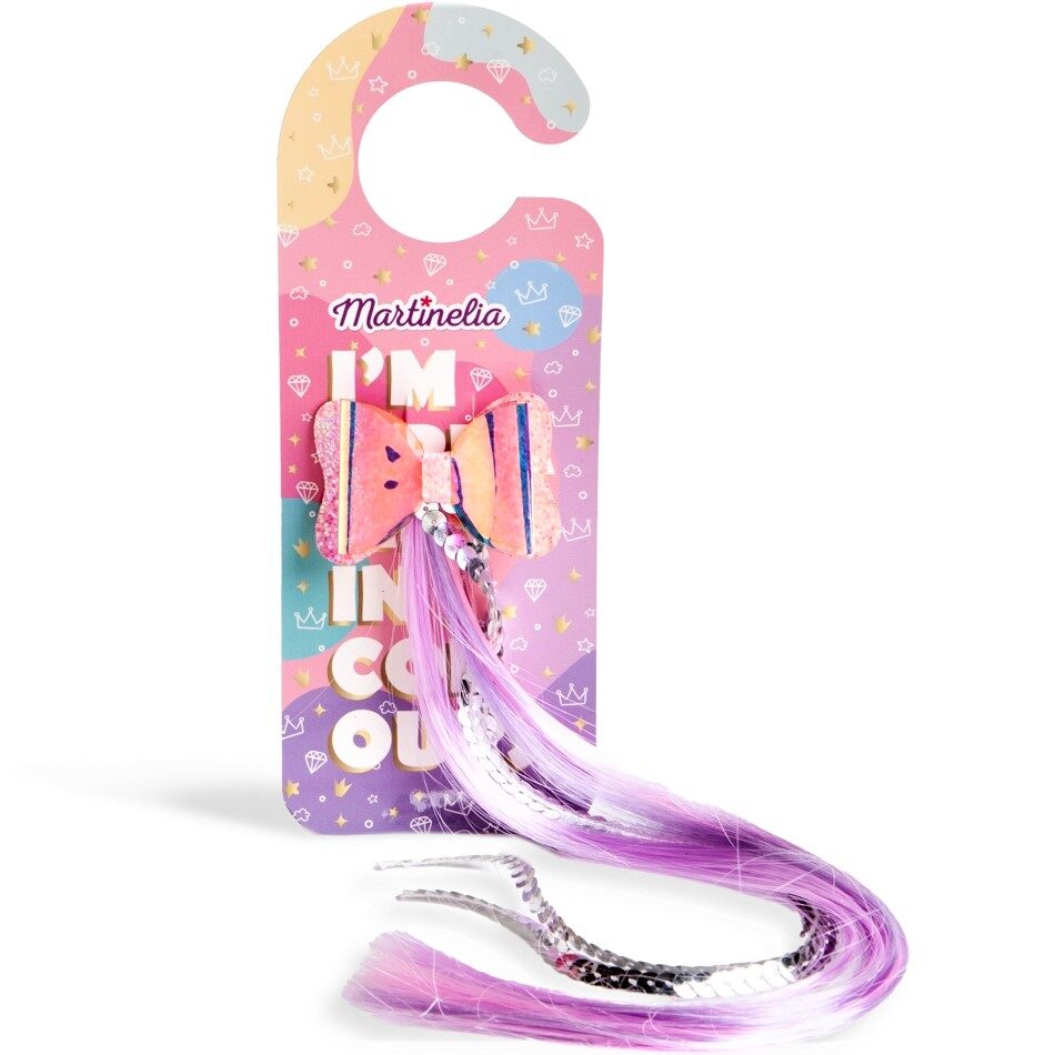Clips de par funda cu extensie colorata I'm Dreaming In Colors Martinelia 8905B